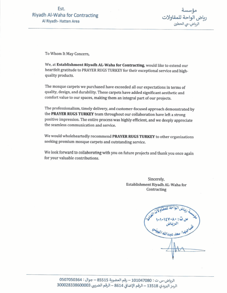 Teşekkür Mektupları