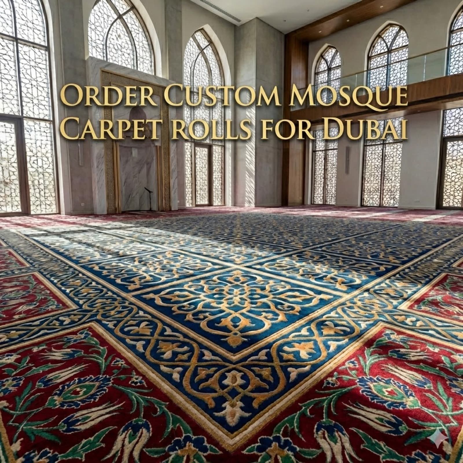 Dubai için Özel Cami Halısı Ruloları Nasıl Sipariş Edilir