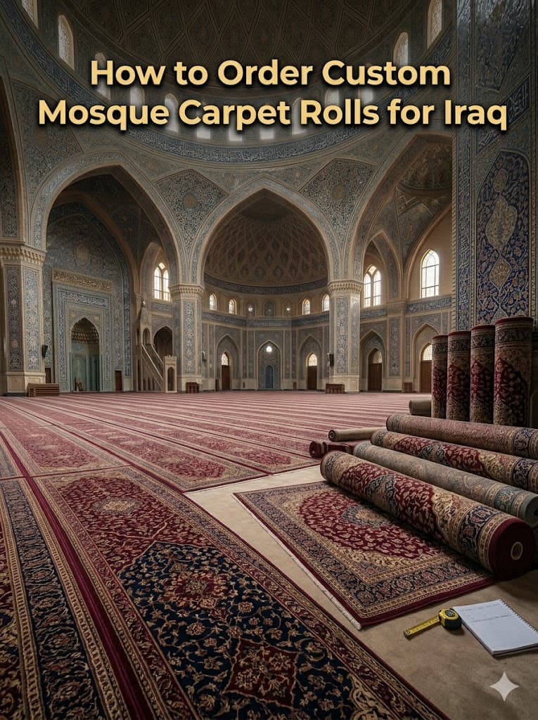 Irak için Özel Cami Halısı Ruloları Nasıl Sipariş Edilir