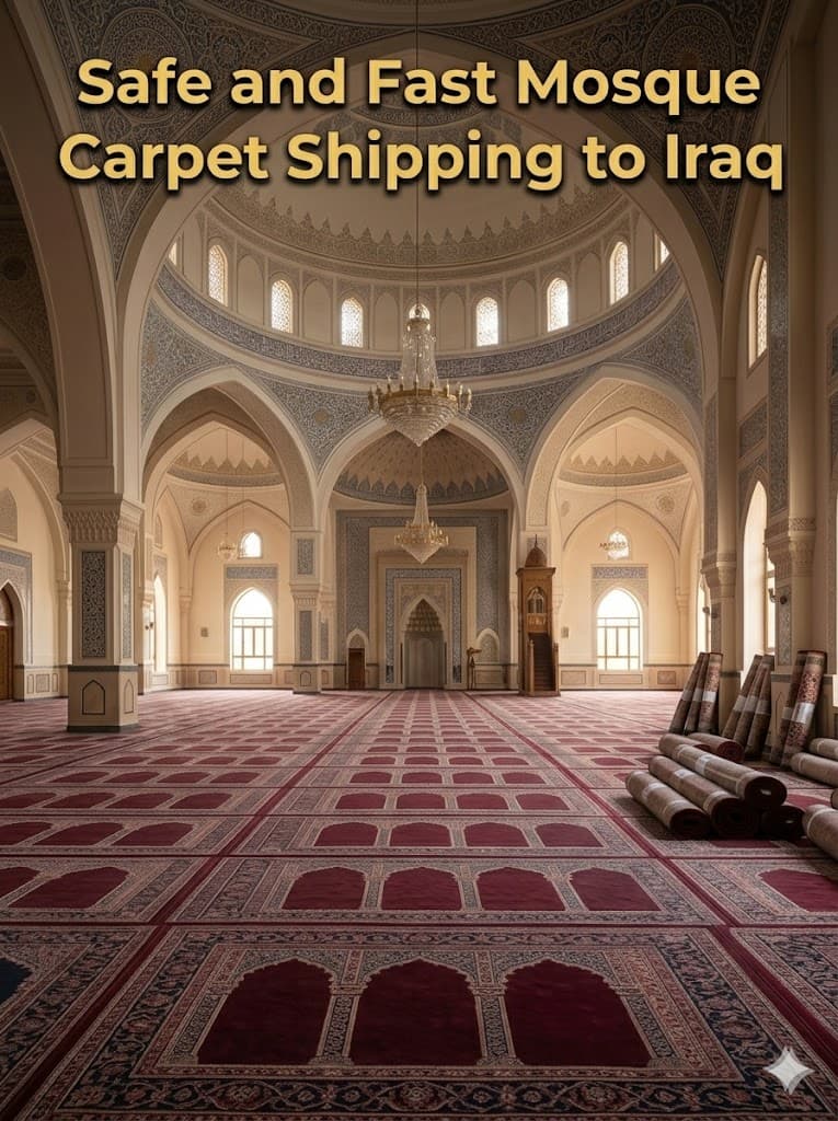 Irak'a Güvenli ve Hızlı Cami Halısı Sevkiyatı