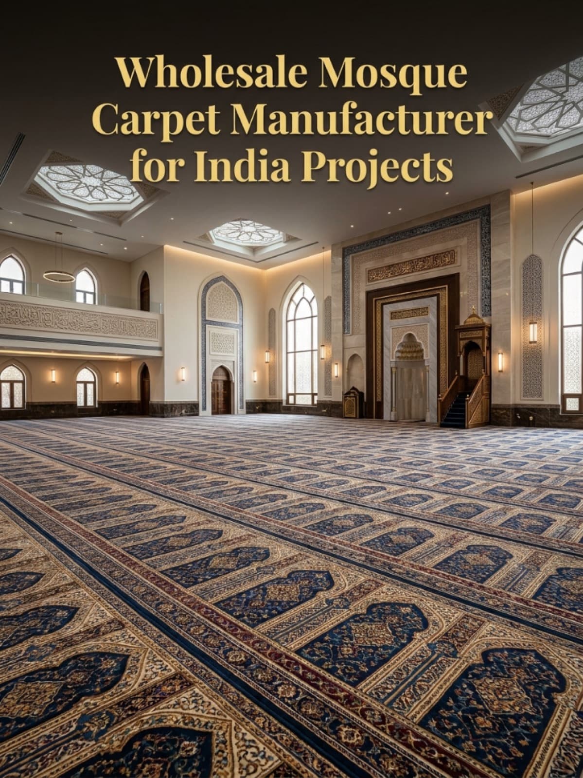 Hindistan Projeleri için Toptan Cami Halısı Üreticisi
