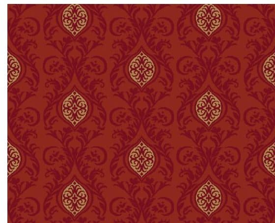 D108 Wall-to-Wall Mosque Carpet — Brick Red