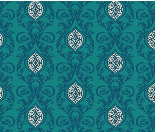D108 Wall-to-Wall Mosque Carpet — Deep Turquoise