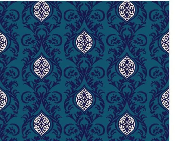 D108 Wall-to-Wall Mosque Carpet — Navy Blue