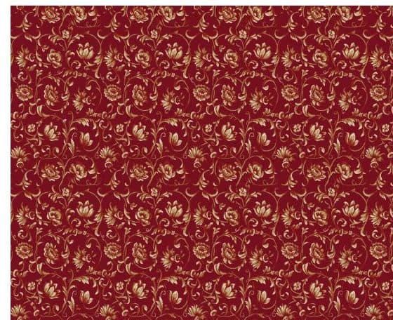 D109 Wall-to-Wall Mosque Carpet — Burgundy