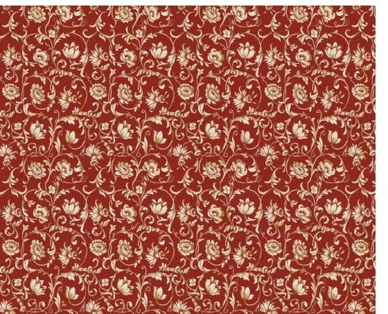 D109 Wall-to-Wall Mosque Carpet — Brick Red