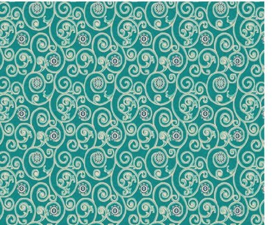 D110 Wall-to-Wall Mosque Carpet — Deep Turquoise