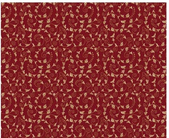D111 Wall-to-Wall Mosque Carpet — Burgundy