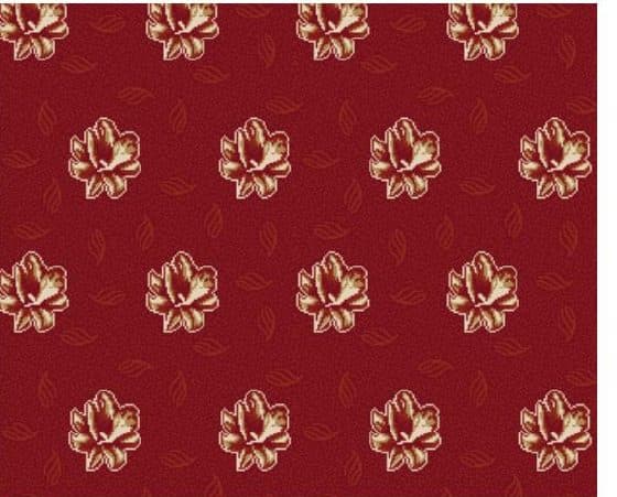 D112 Wall-to-Wall Mosque Carpet — Burgundy