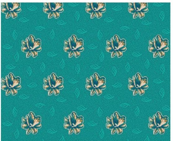 D112 Wall-to-Wall Mosque Carpet — Deep Turquoise