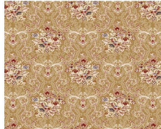 D113 Wall-to-Wall Mosque Carpet — Mustard