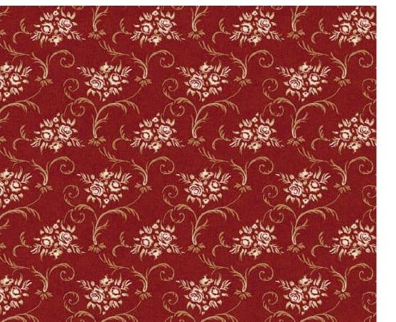 D114 Wall-to-Wall Mosque Carpet — Burgundy