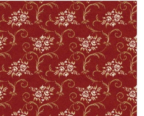 D114 Wall-to-Wall Mosque Carpet — Brick Red