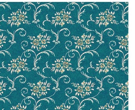 D114 Wall-to-Wall Mosque Carpet — Navy Blue
