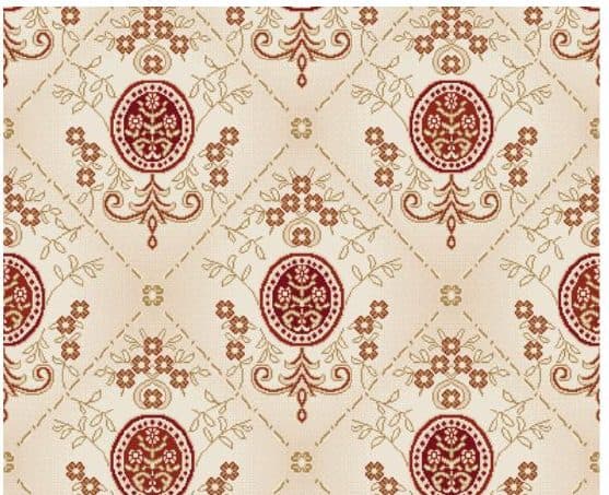 D115 Wall-to-Wall Mosque Carpet — Cream