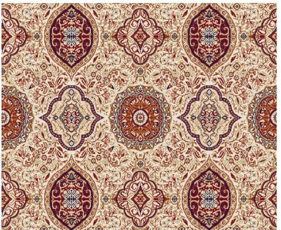 D117 Wall-to-Wall Mosque Carpet — Cream