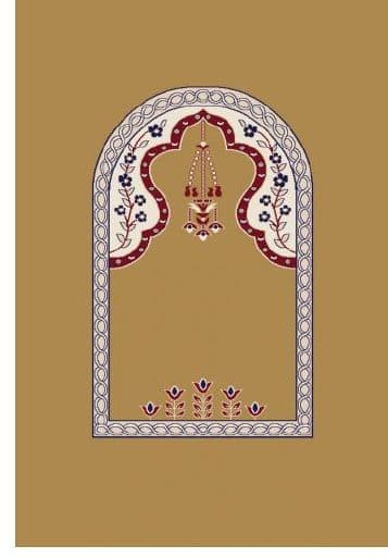 M102 Mihrab Mosque Carpet — Mustard