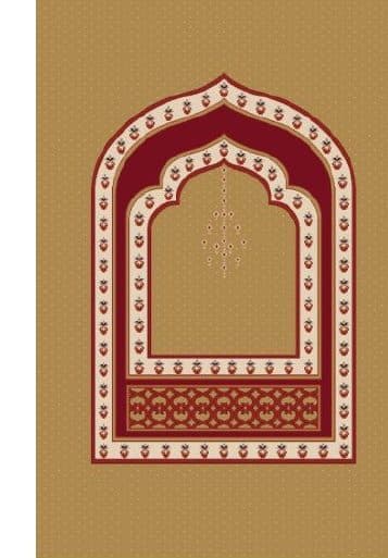 M103 Mihrab Mosque Carpet — Mustard