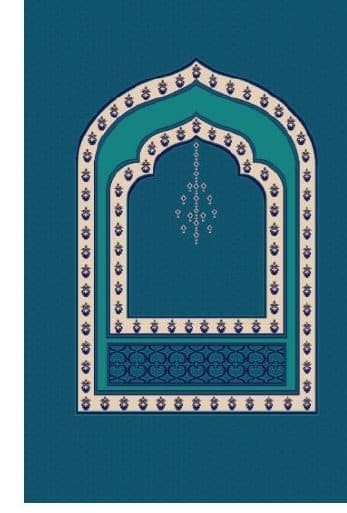 M103 Mihrab Mosque Carpet — Navy Blue