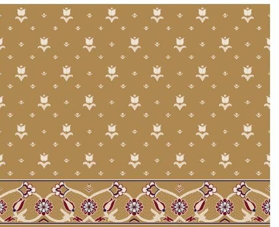 S101 Prayer Line Mosque Carpet — Mustard