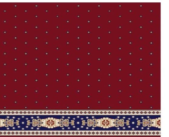 S103 Prayer Line Mosque Carpet — Burgundy