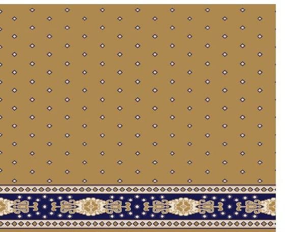 S103 Prayer Line Mosque Carpet — Mustard