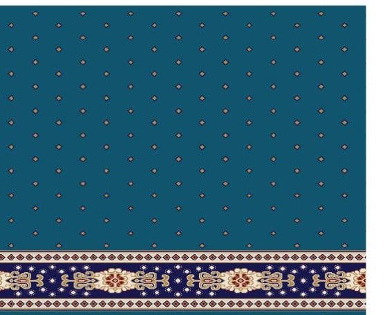 S103 Prayer Line Mosque Carpet — Navy Blue