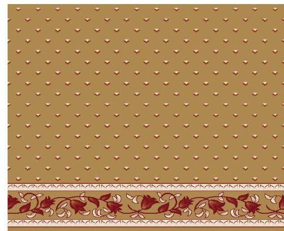 S104 Prayer Line Mosque Carpet — Mustard