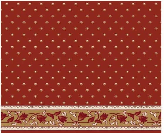 S104 Prayer Line Mosque Carpet — Brick Red