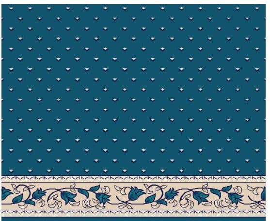 S104 Prayer Line Mosque Carpet — Navy Blue