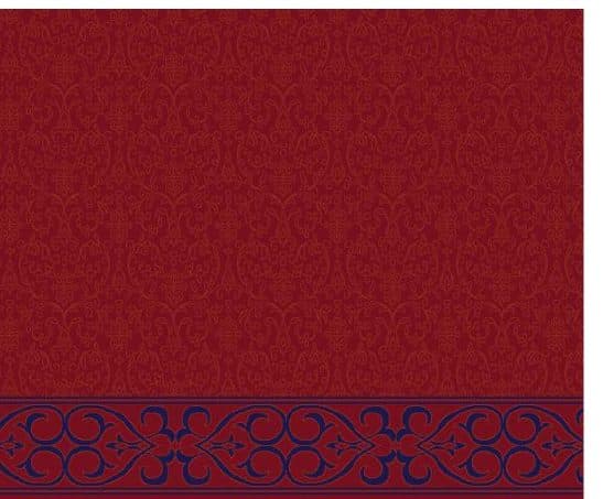 S105 Prayer Line Mosque Carpet — Burgundy