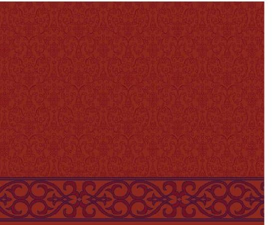 S105 Prayer Line Mosque Carpet — Brick Red
