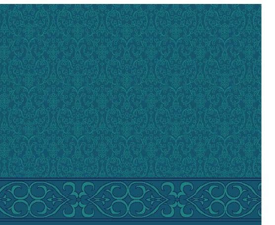 S105 Prayer Line Mosque Carpet — Navy Blue