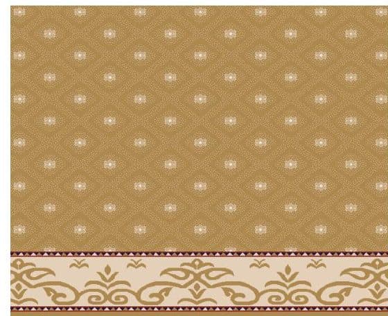 S106 Prayer Line Mosque Carpet — Mustard