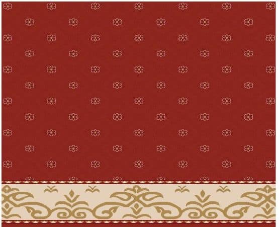 S106 Prayer Line Mosque Carpet — Brick Red