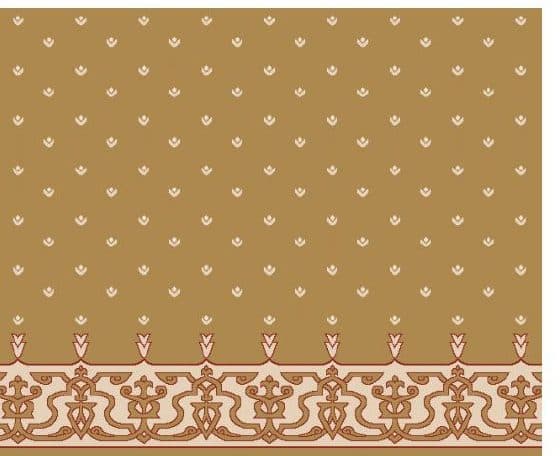 S107 Prayer Line Mosque Carpet — Mustard