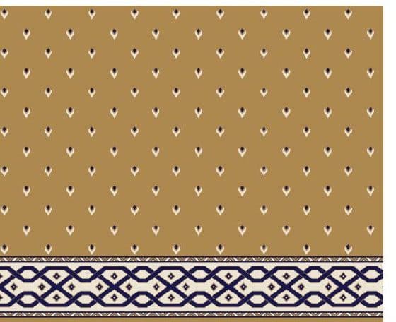 S109 Prayer Line Mosque Carpet — Mustard