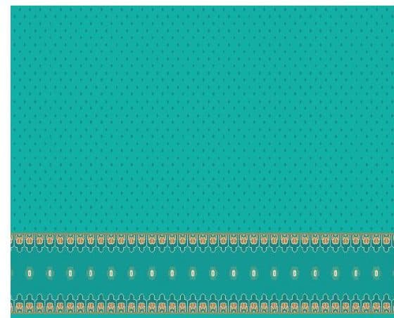 S110 Prayer Line Mosque Carpet — Light Turquoise