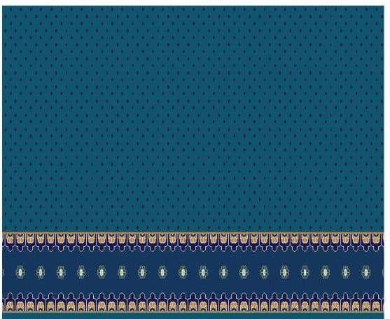 S110 Prayer Line Mosque Carpet — Navy Blue
