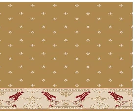 S111 Prayer Line Mosque Carpet — Mustard