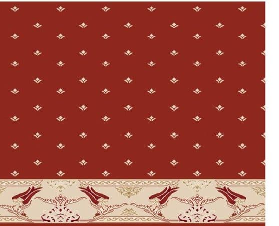 S111 Prayer Line Mosque Carpet — Brick Red