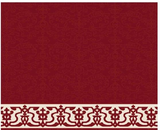 S114 Prayer Line Mosque Carpet — Burgundy