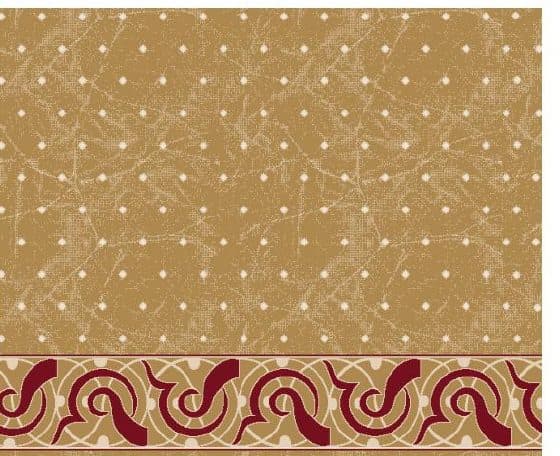 S115 Prayer Line Mosque Carpet — Mustard