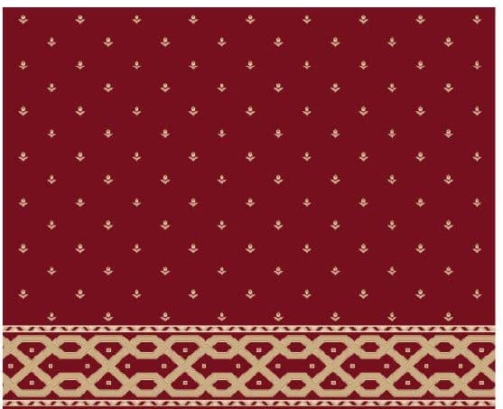 S116 Prayer Line Mosque Carpet — Burgundy