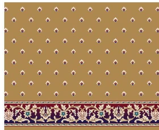 S120 Prayer Line Mosque Carpet — Mustard