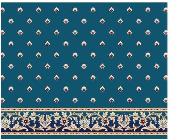 S120 Prayer Line Mosque Carpet — Navy Blue
