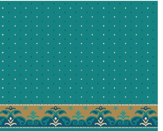S121 Prayer Line Mosque Carpet — Deep Turquoise