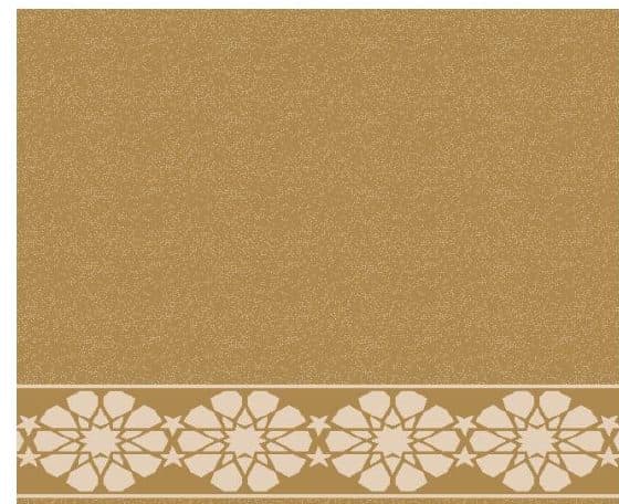 S122 Prayer Line Mosque Carpet — Mustard