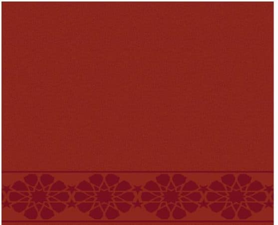 S122 Prayer Line Mosque Carpet — Brick Red