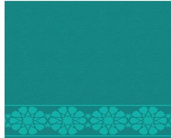 S122 Prayer Line Mosque Carpet — Deep Turquoise